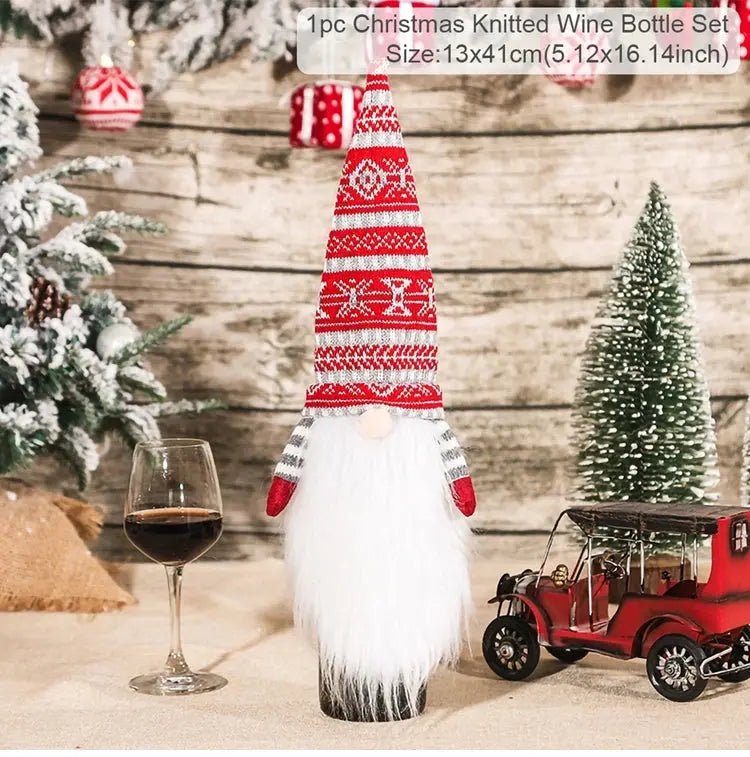 Christmas Wine Bottle Cover - Festive Table Decoration & Gift 2026 - shop_name Christmas Wine Bottle Cover - Festive Table Decoration & Gift 2026nordicgift