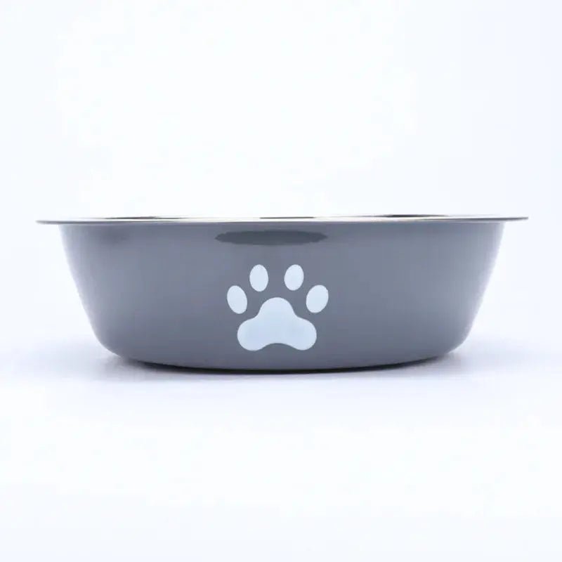Stainless Steel Dog bowl and Cat Litter Box - Non - Slip Food Bowl with Paw Print - shop_name Stainless Steel Dog bowl and Cat Litter Box - Non - Slip Food Bowl with Paw Printnordicgift