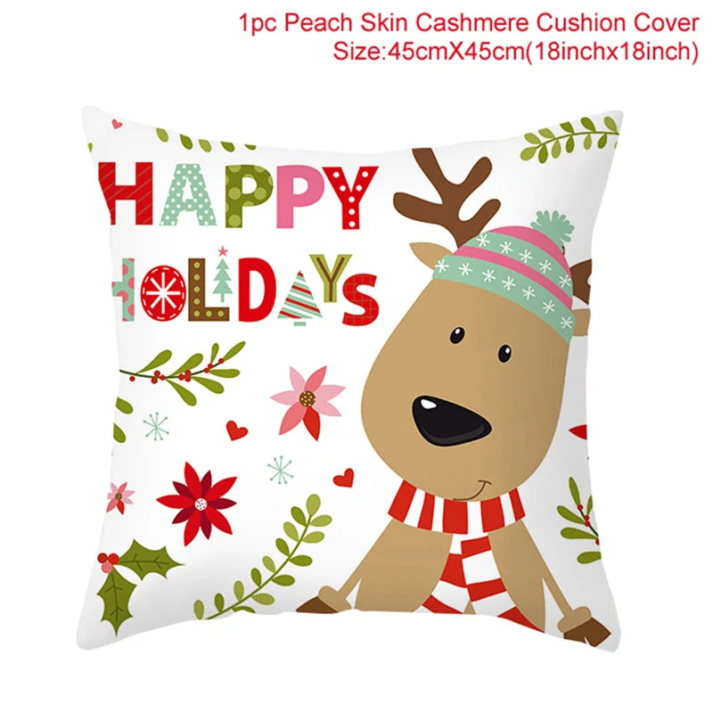 Christmas Pillow Cover 45cm - Festive Cushion Cover for Holidays 2026