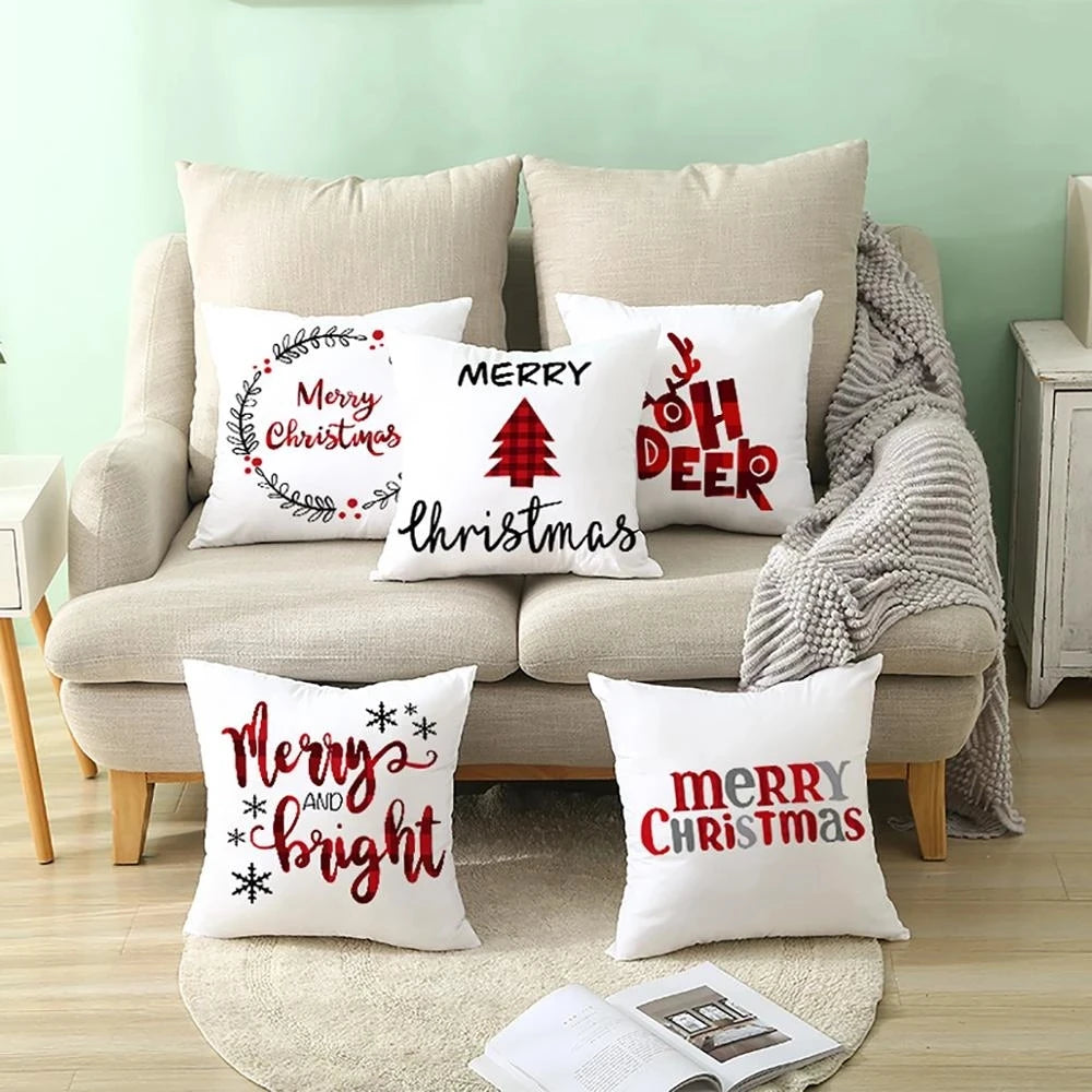 Christmas Pillow Cover 45cm - Festive Cushion Cover for Holidays 2026