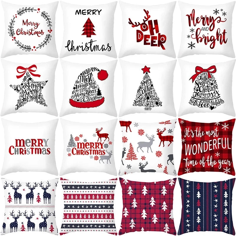 Christmas Pillow Cover 45cm - Festive Cushion Cover for Holidays 2026