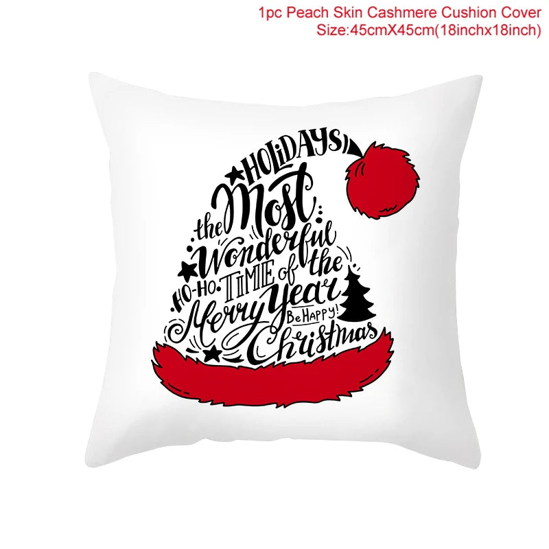 Christmas Pillow Cover 45cm - Festive Cushion Cover for Holidays 2026