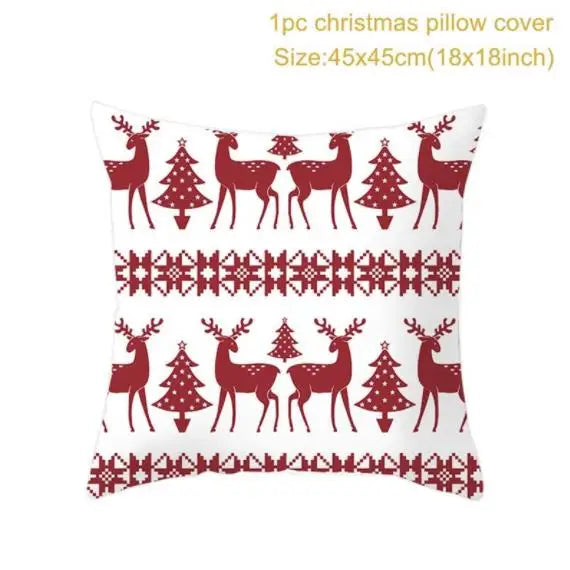 Christmas Pillow Cover 45cm - Festive Cushion Cover for Holidays 2026