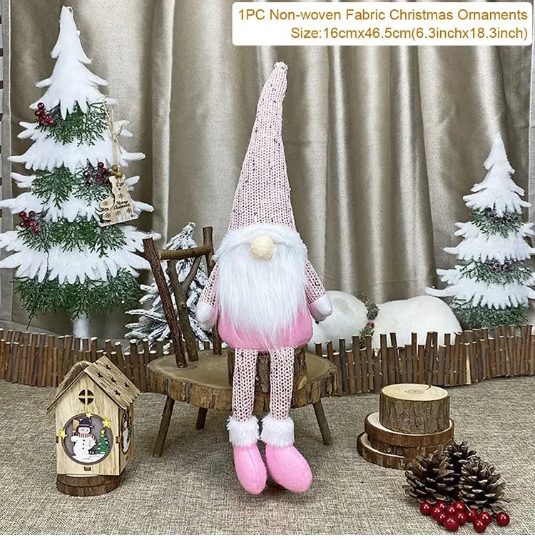 Christmas Gnome Doll - Faceless Gnome Decoration 2026 - Plush & LED Optional