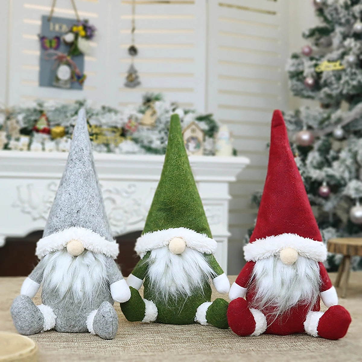 Christmas Gnome Doll - Faceless Gnome Decoration 2026 - Plush & LED Optional