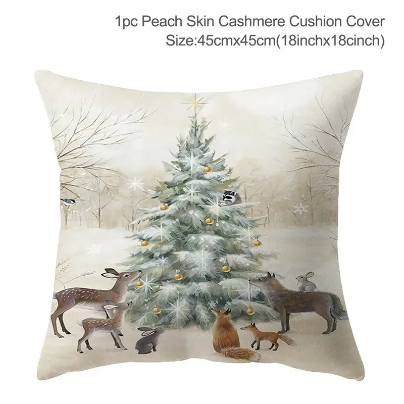 Christmas Pillow Cover 45cm - Festive Cushion Cover for Holidays 2026