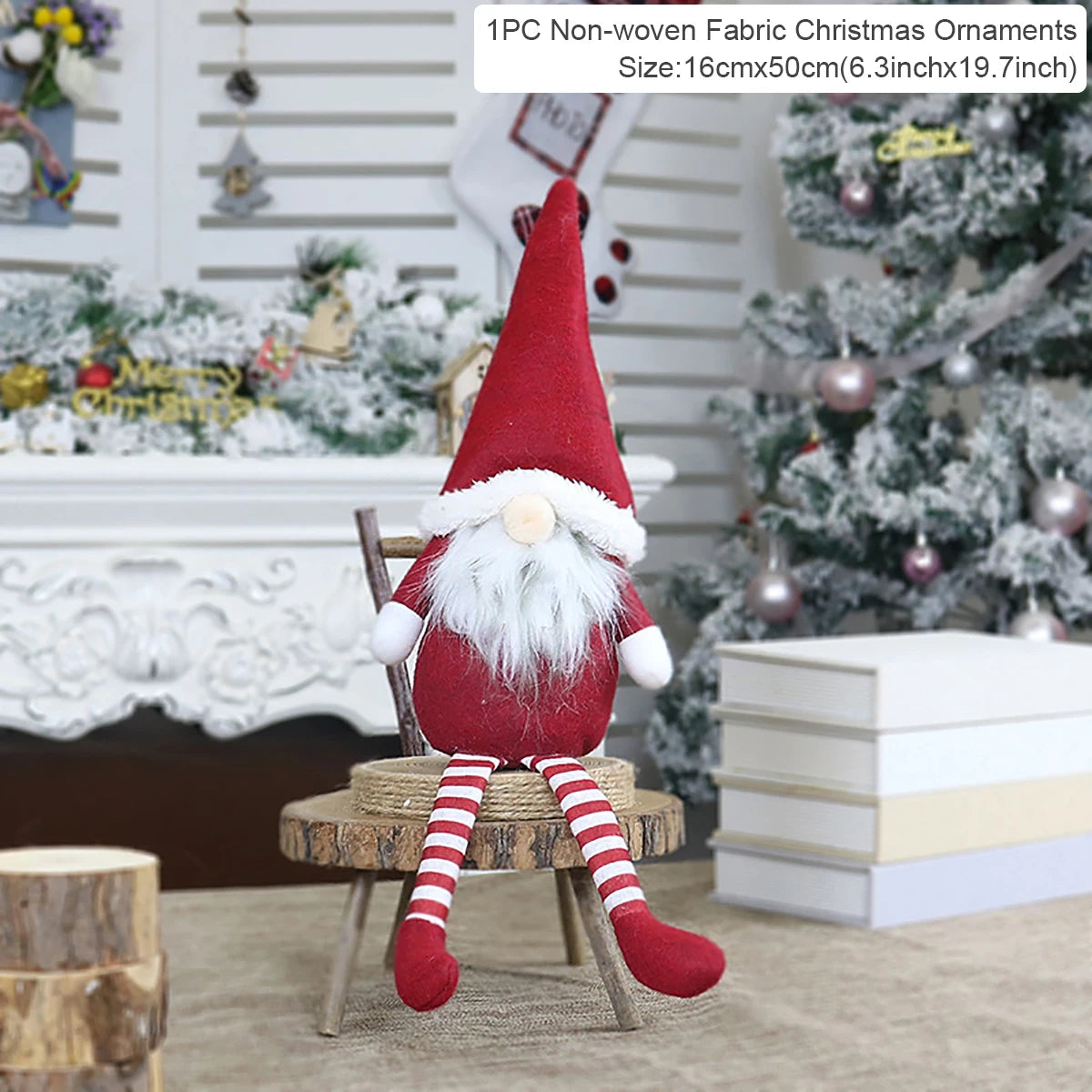 Christmas Gnome Doll - Faceless Gnome Decoration 2026 - Plush & LED Optional