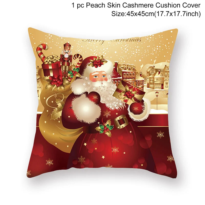 Christmas Pillow Cover 45cm - Festive Cushion Cover for Holidays 2026