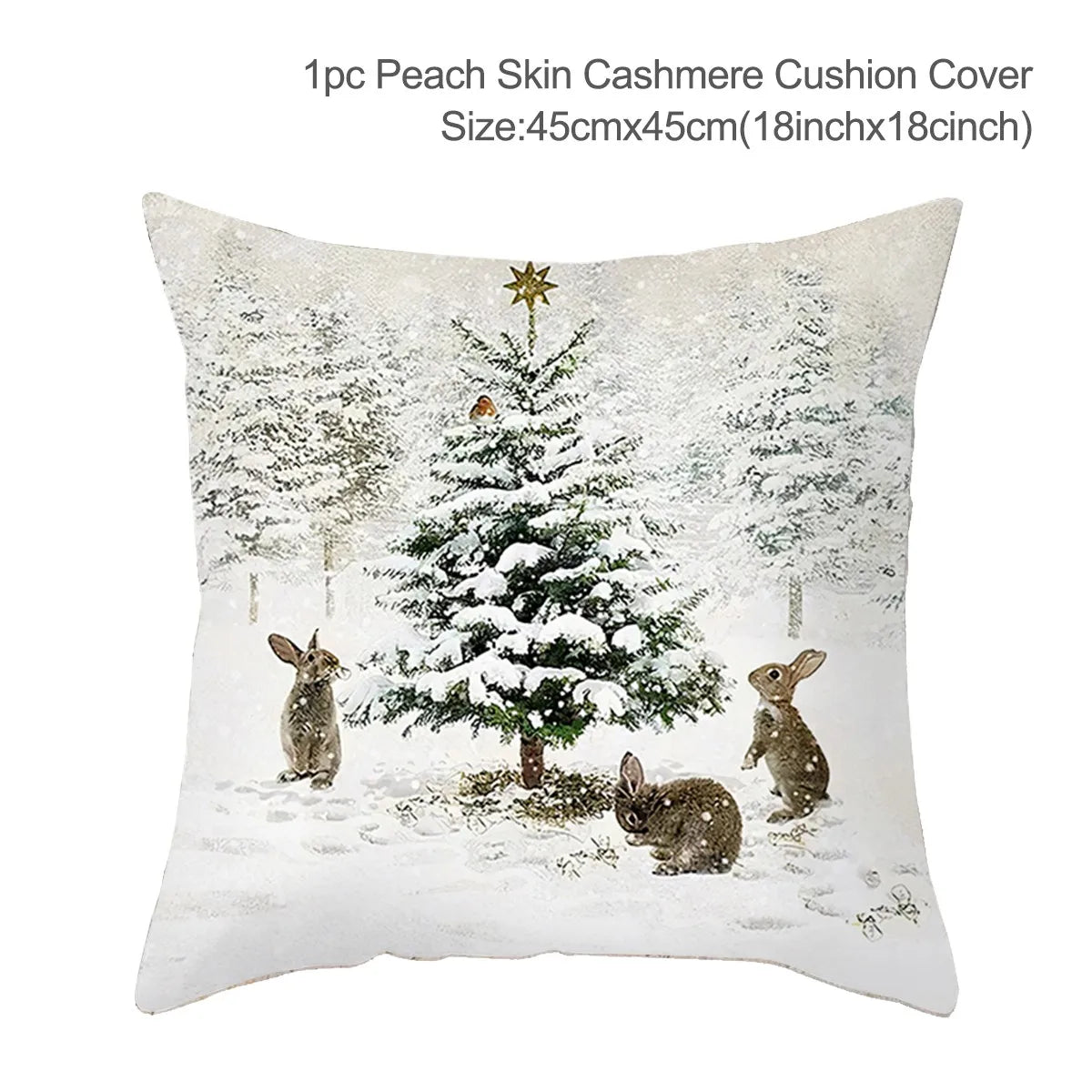Christmas Pillow Cover 45cm - Festive Cushion Cover for Holidays 2026