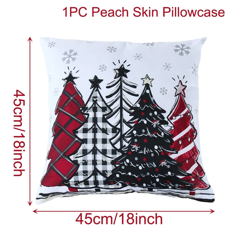 Christmas Pillow Cover 45cm - Festive Cushion Cover for Holidays 2026