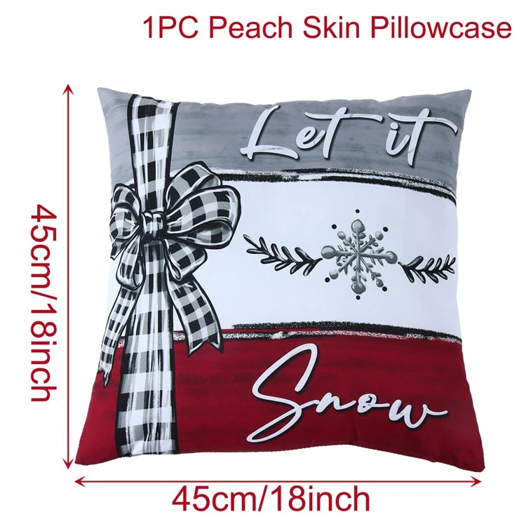 Christmas Pillow Cover 45cm - Festive Cushion Cover for Holidays 2026