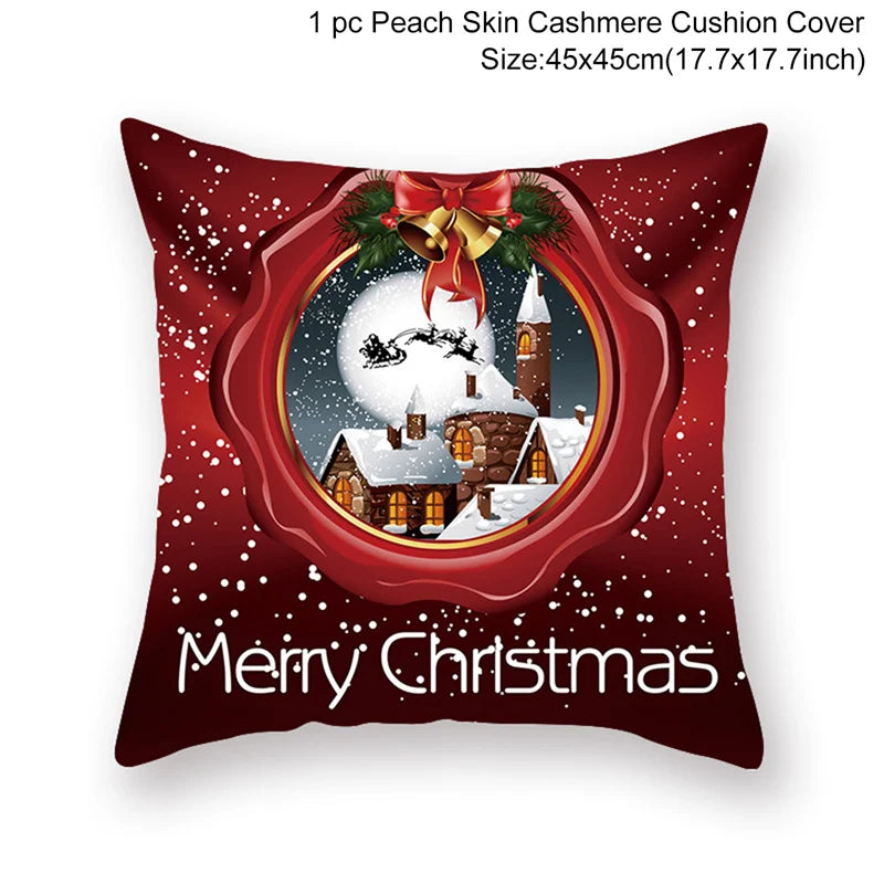 Christmas Pillow Cover 45cm - Festive Cushion Cover for Holidays 2026