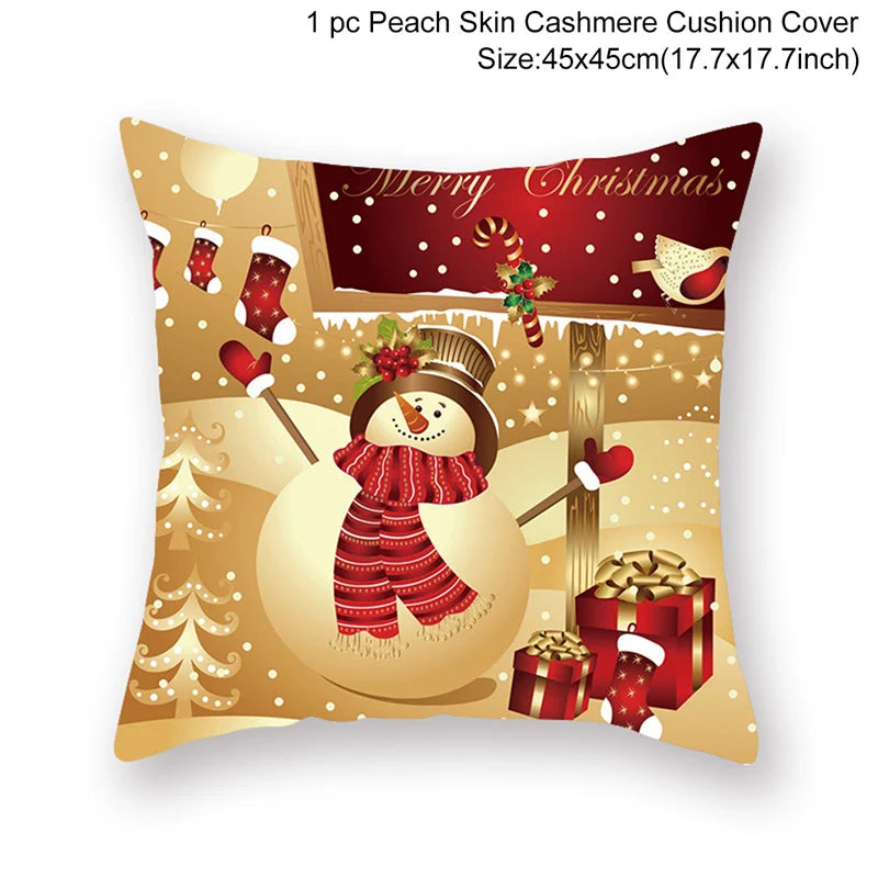 Christmas Pillow Cover 45cm - Festive Cushion Cover for Holidays 2026