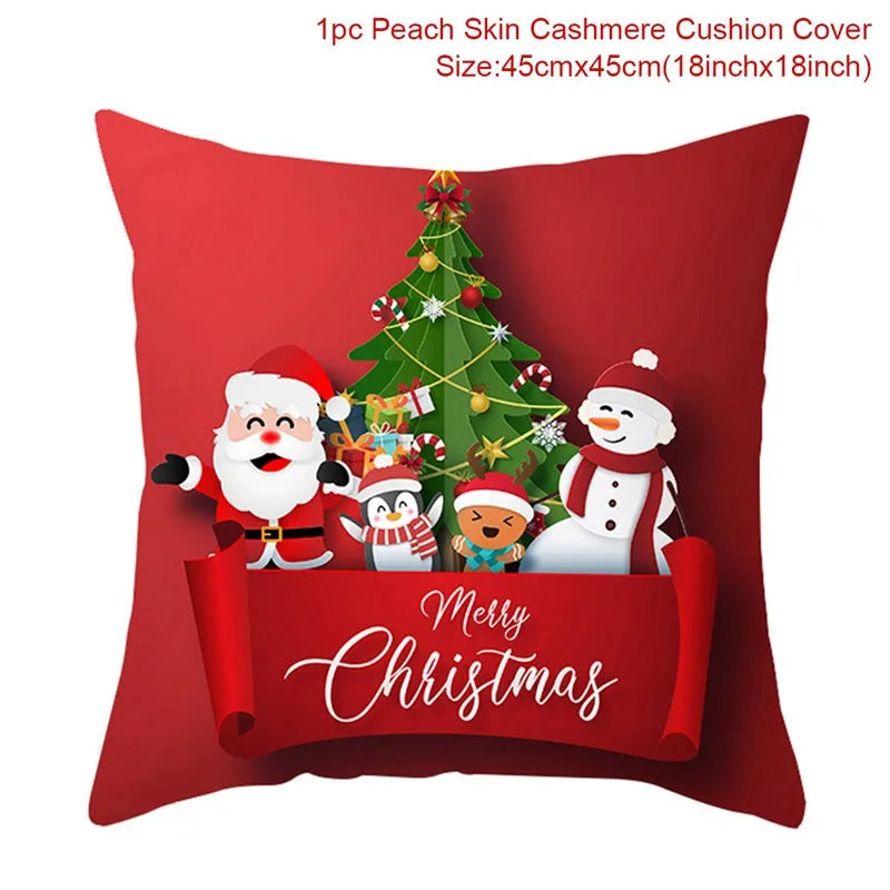 Christmas Pillow Cover 45cm - Festive Cushion Cover for Holidays 2026