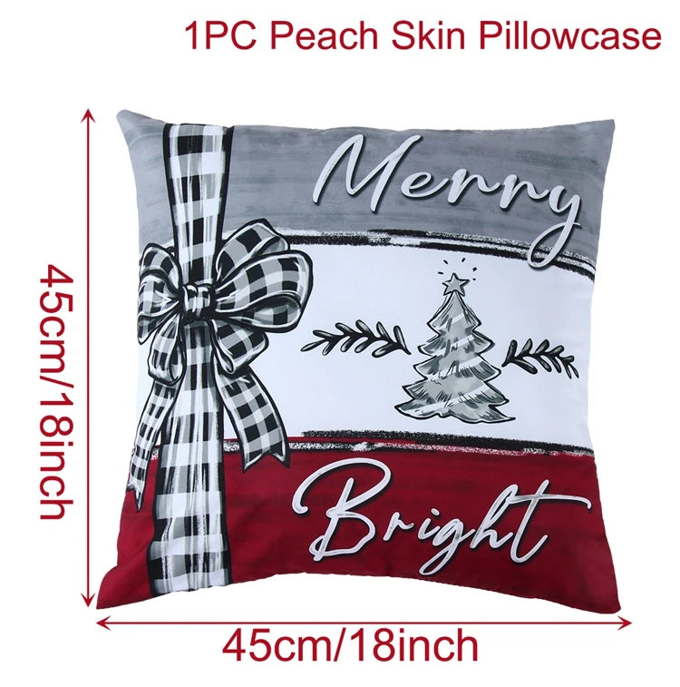 Christmas Pillow Cover 45cm - Festive Cushion Cover for Holidays 2026