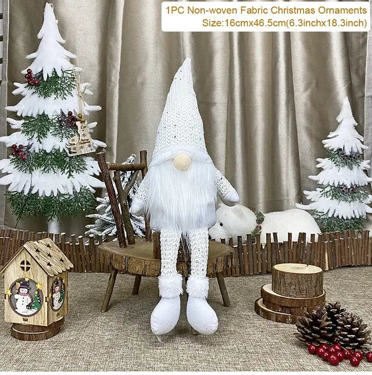 Christmas Gnome Doll - Faceless Gnome Decoration 2026 - Plush & LED Optional