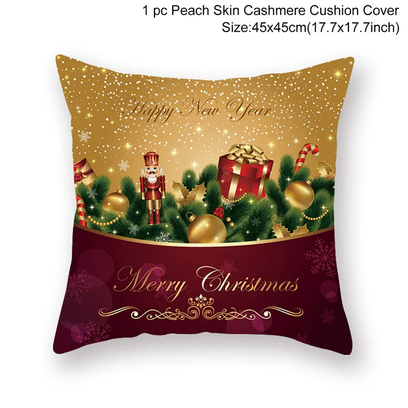 Christmas Pillow Cover 45cm - Festive Cushion Cover for Holidays 2026