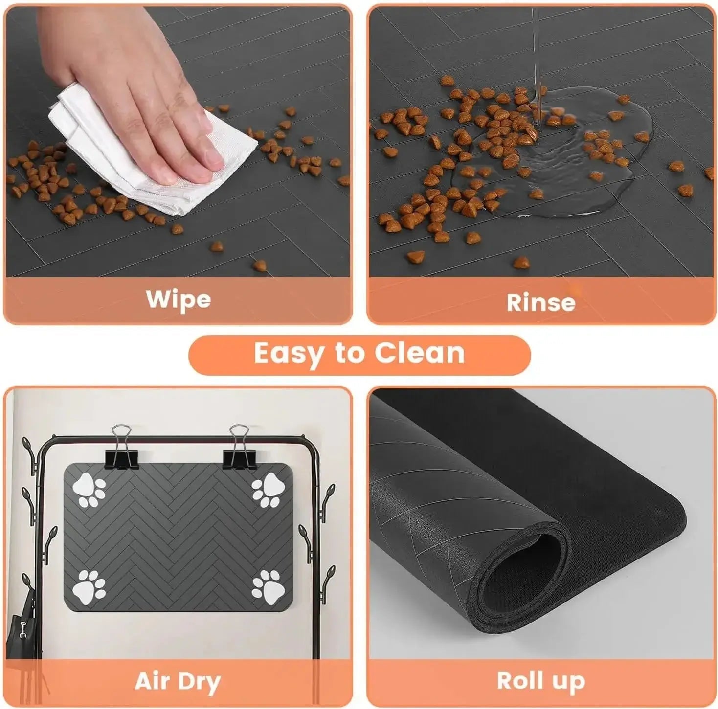 Absorbent Pet Feeding Mat - Waterproof S/M/L - shop_name Absorbent Pet Feeding Mat - Waterproof S/M/Lnordicgift