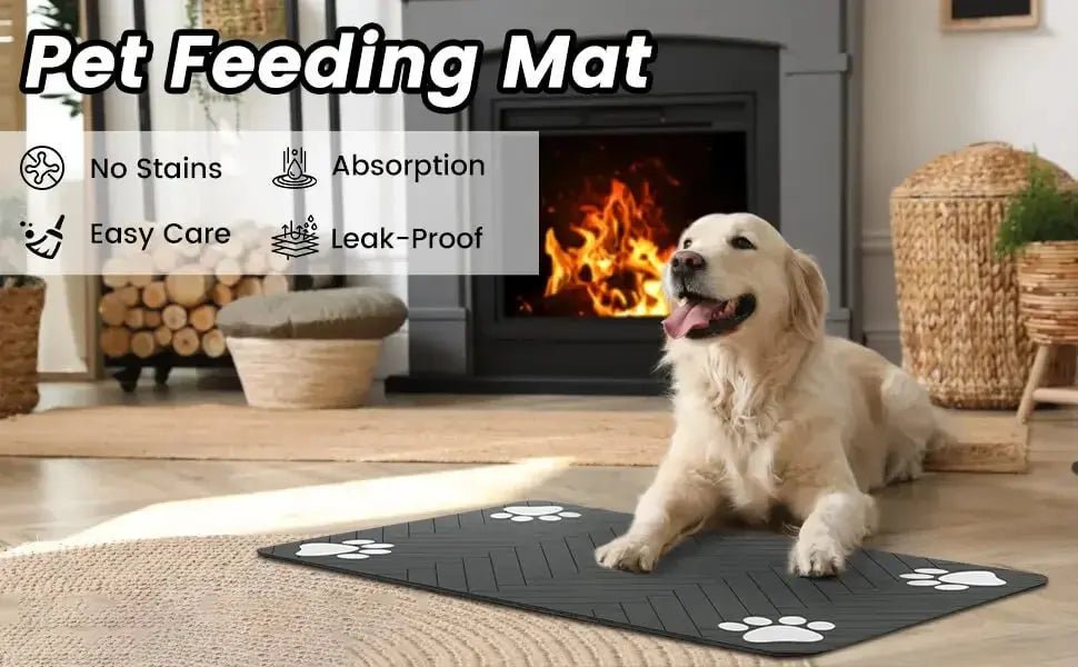 Absorbent Pet Feeding Mat - Waterproof S/M/L - shop_name Absorbent Pet Feeding Mat - Waterproof S/M/Lnordicgift
