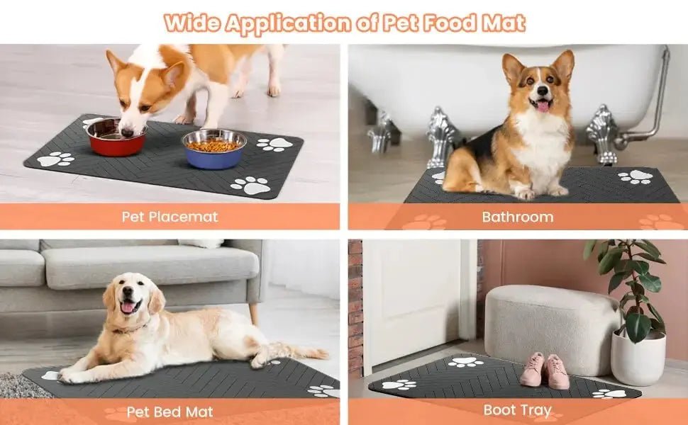 Absorbent Pet Feeding Mat - Waterproof S/M/L - shop_name Absorbent Pet Feeding Mat - Waterproof S/M/Lnordicgift
