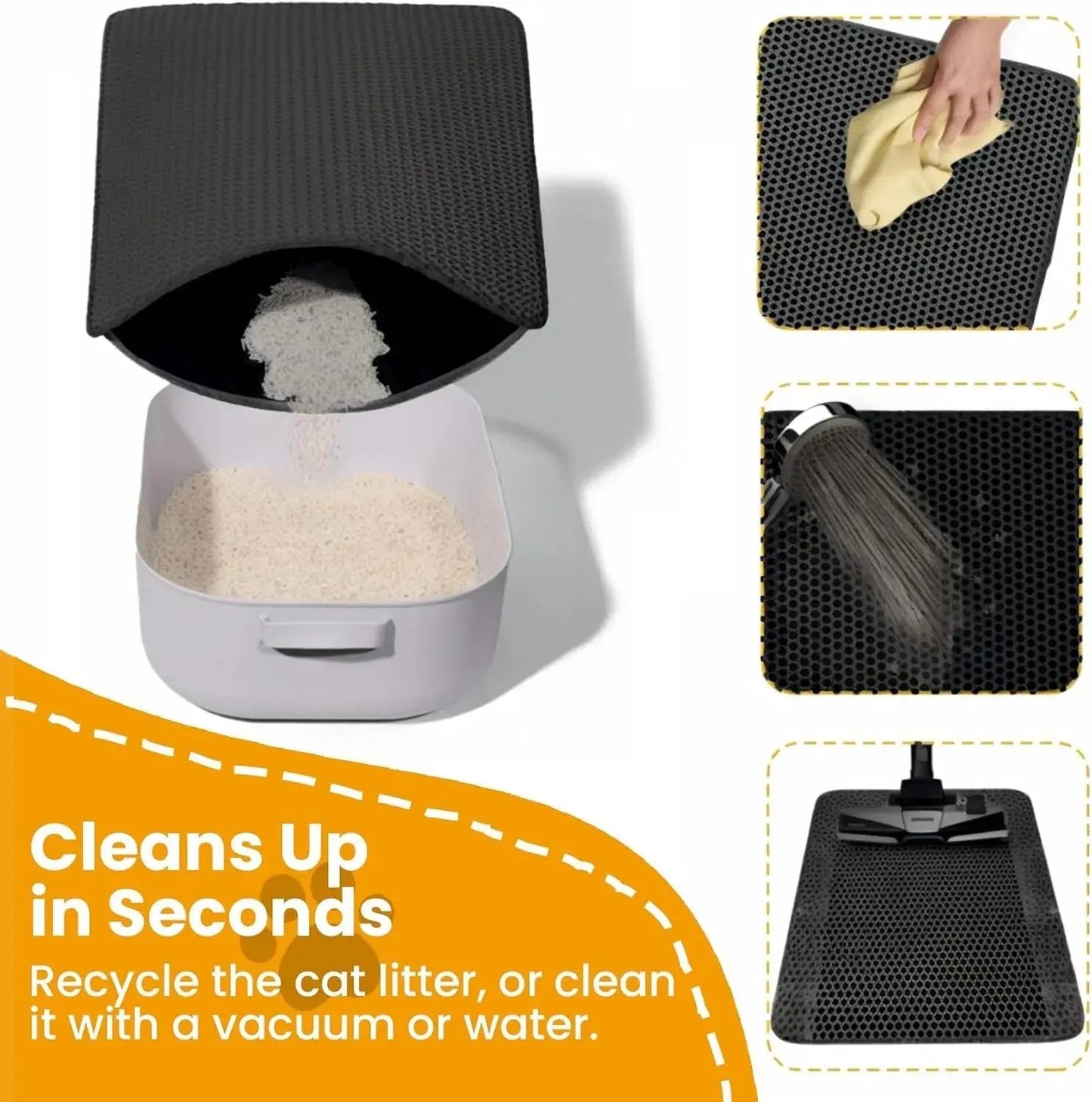 Cat Litter Mat Double Layer - Non - Slip Water Resistant - shop_name Cat Litter Mat Double Layer - Non - Slip Water Resistantnordicgift