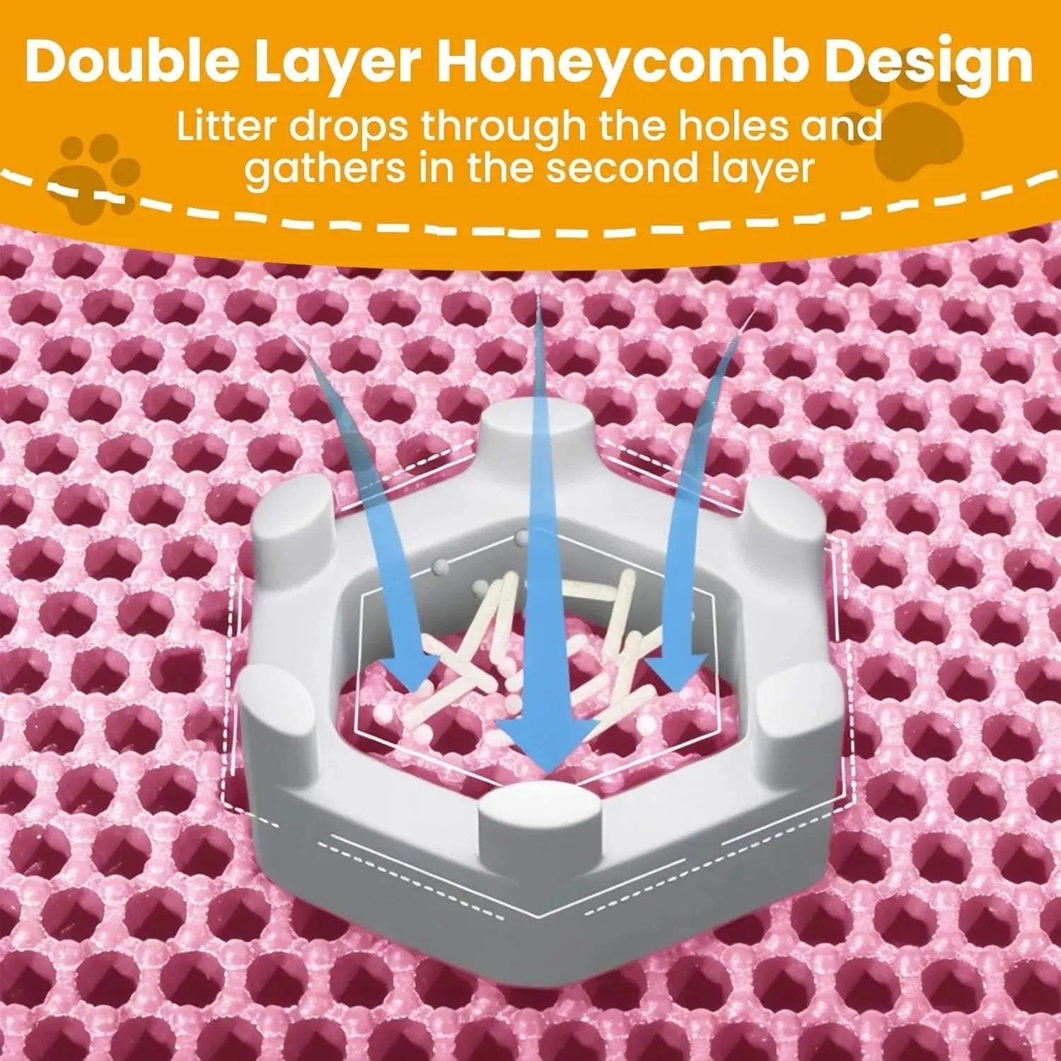 Cat Litter Mat Double Layer - Non - Slip Water Resistant - shop_name Cat Litter Mat Double Layer - Non - Slip Water Resistantnordicgift