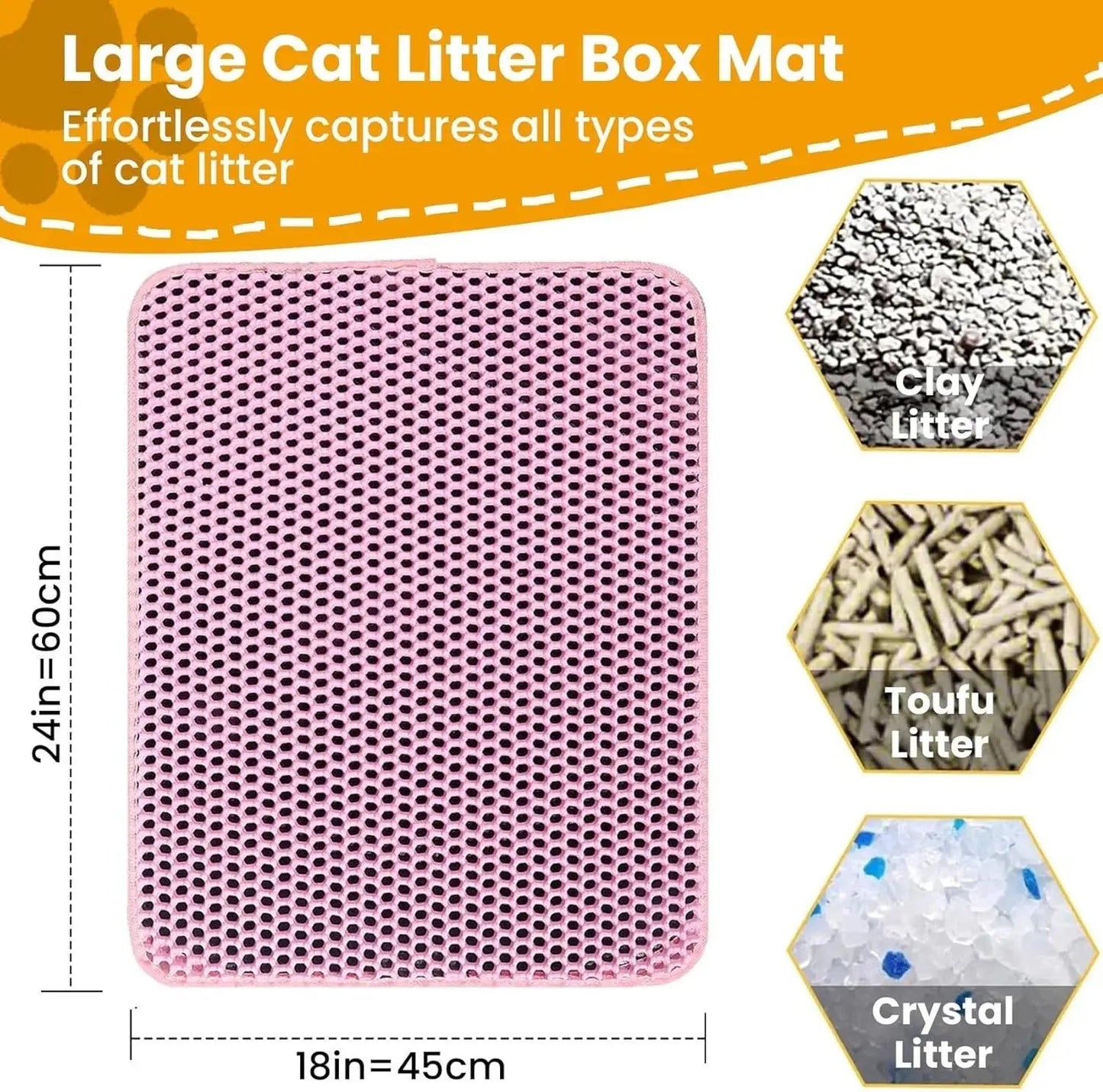 Cat Litter Mat Double Layer - Non - Slip Water Resistant - shop_name Cat Litter Mat Double Layer - Non - Slip Water Resistantnordicgift