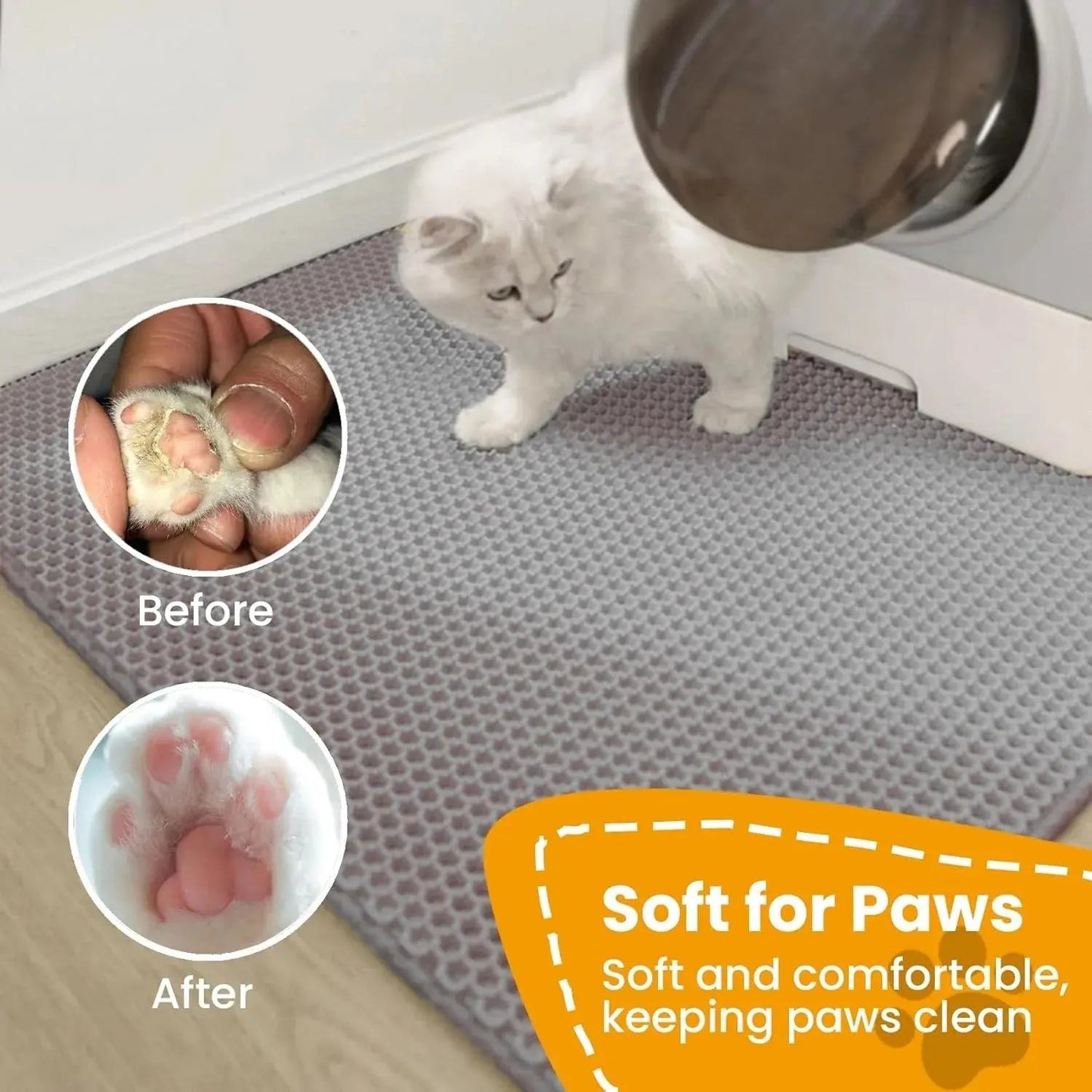 Cat Litter Mat Double Layer - Non - Slip Water Resistant - shop_name Cat Litter Mat Double Layer - Non - Slip Water Resistantnordicgift