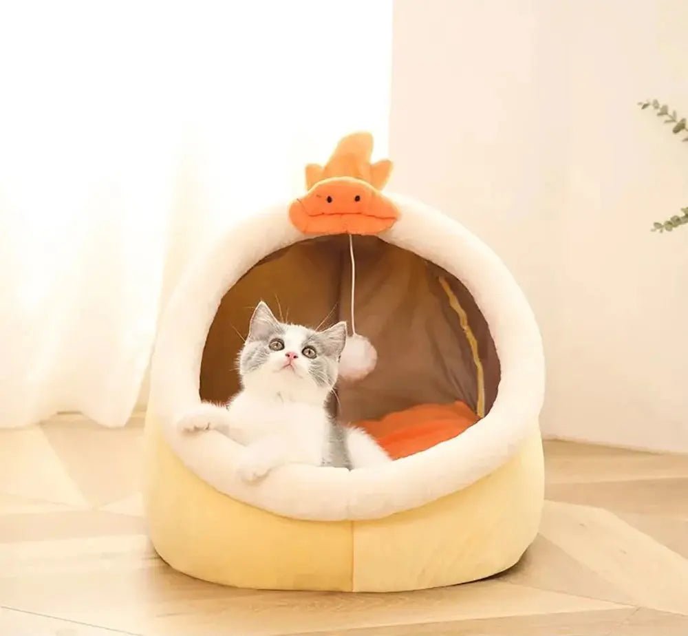 cat man Cartoon Cat Basket - Foldable Washable Pet Bed - shop_name cat man Cartoon Cat Basket - Foldable Washable Pet Bednordicgift