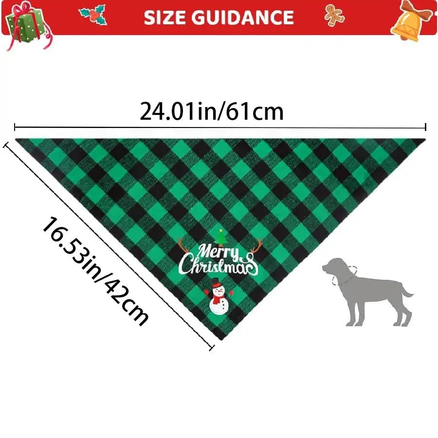 Christmas Bandana for Dogs - Adjustable Triangle Scarf | Nordic Gift - shop_name Christmas Bandana for Dogs - Adjustable Triangle Scarf | Nordic Giftnordicgift