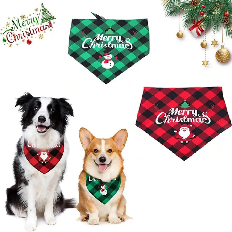 Christmas Bandana for Dogs - Adjustable Triangle Scarf | Nordic Gift - shop_name Christmas Bandana for Dogs - Adjustable Triangle Scarf | Nordic Giftnordicgift