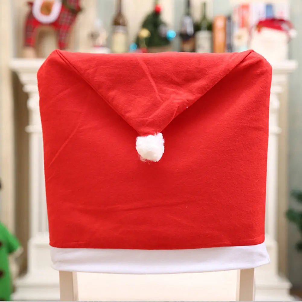 Christmas Chair Cover Red - Christmas Table Decoration for Dining Room Chairs - shop_name Christmas Chair Cover Red - Christmas Table Decoration for Dining Room Chairsnordicgift