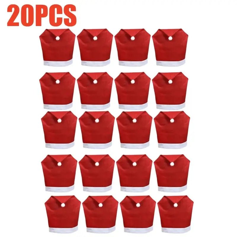 Christmas Chair Cover Red - Christmas Table Decoration for Dining Room Chairs - shop_name Christmas Chair Cover Red - Christmas Table Decoration for Dining Room Chairsnordicgift