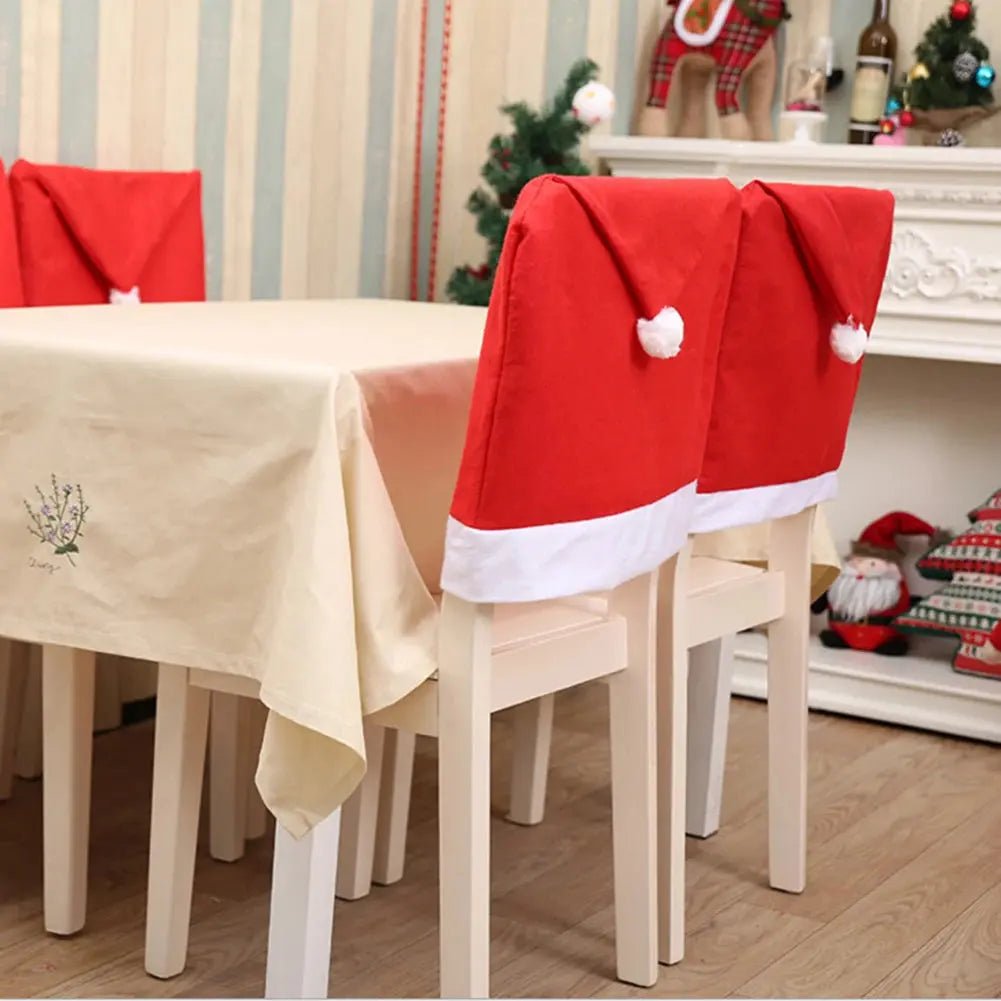 Christmas Chair Cover Red - Christmas Table Decoration for Dining Room Chairs - shop_name Christmas Chair Cover Red - Christmas Table Decoration for Dining Room Chairsnordicgift