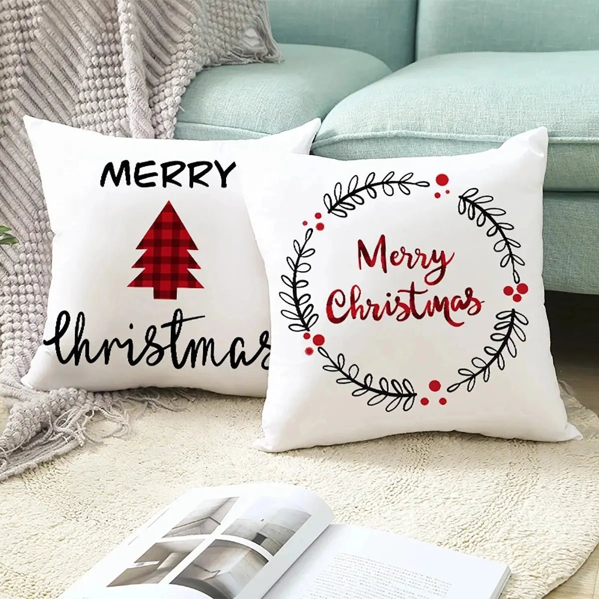 Christmas Cushion Cover 45cm - Festive Cushion Cover 2026 - shop_name Christmas Cushion Cover 45cm - Festive Cushion Cover 2026nordicgift