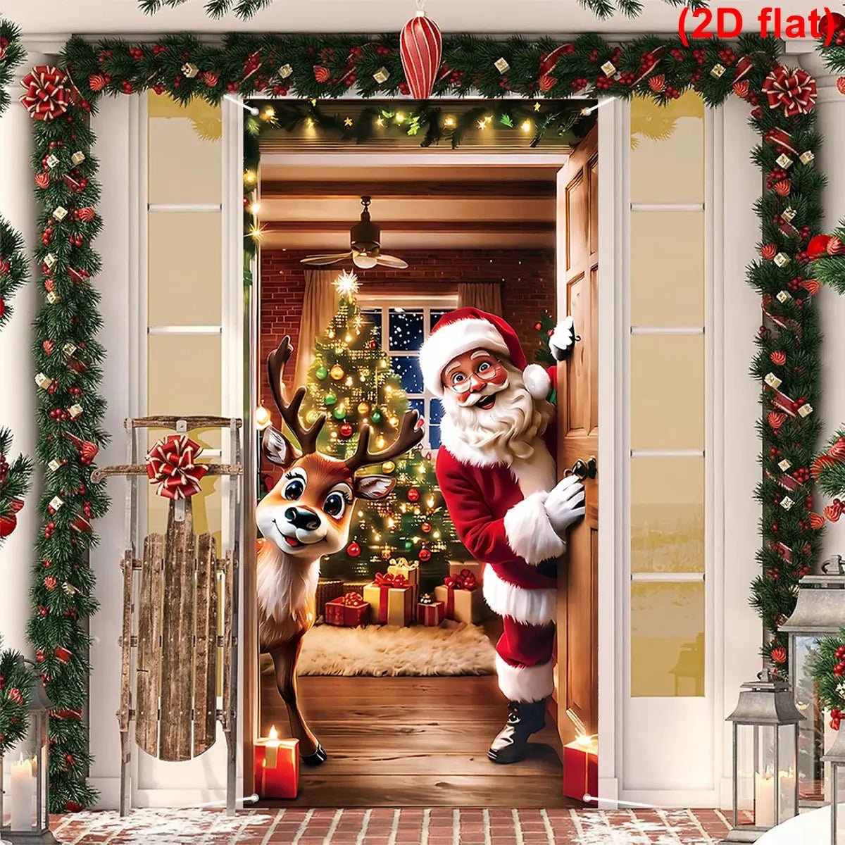 Christmas Door Flag - Hanging Santa Claus Banner for Home 2026 - shop_name Christmas Door Flag - Hanging Santa Claus Banner for Home 2026nordicgift
