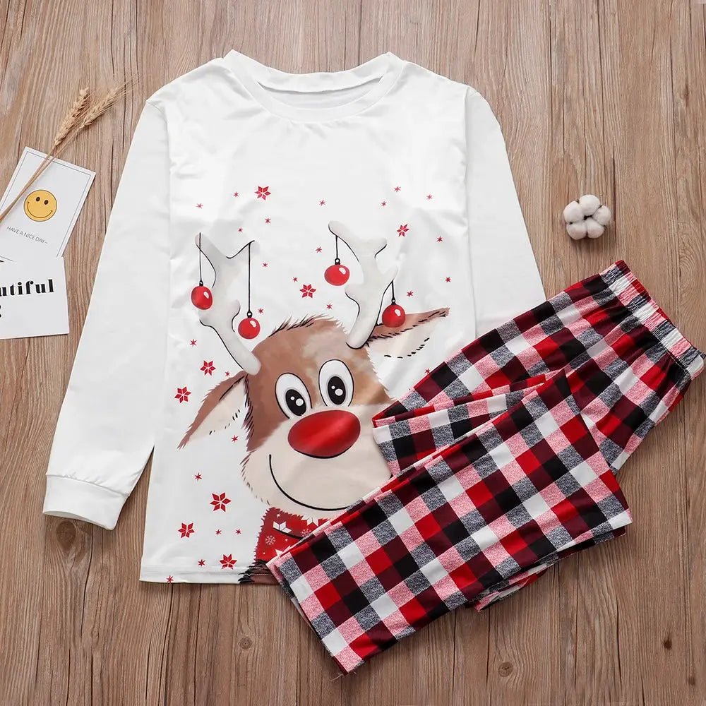 Christmas Family Pajama Set - Matching Reindeer Print for Family - shop_name Christmas Family Pajama Set - Matching Reindeer Print for Familynordicgift