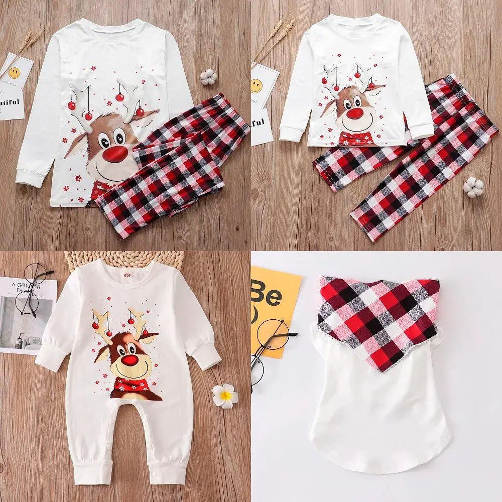 Christmas Family Pajama Set - Matching Reindeer Print for Family - shop_name Christmas Family Pajama Set - Matching Reindeer Print for Familynordicgift