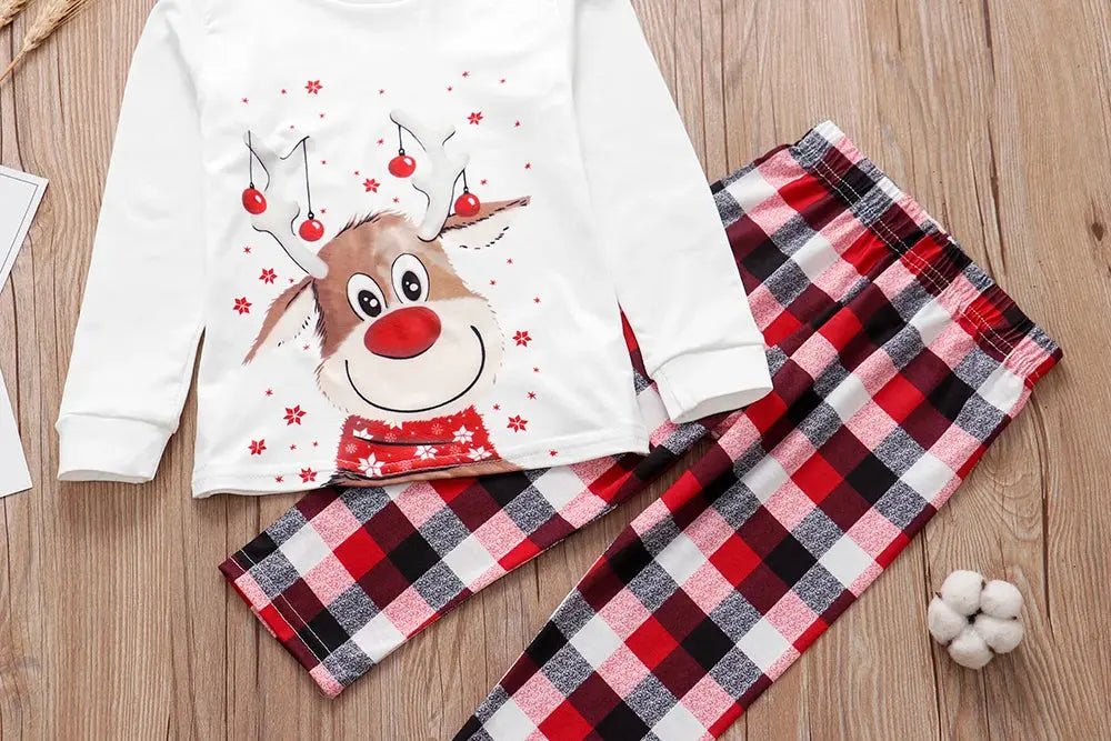 Christmas Family Pajama Set - Matching Reindeer Print for Family - shop_name Christmas Family Pajama Set - Matching Reindeer Print for Familynordicgift