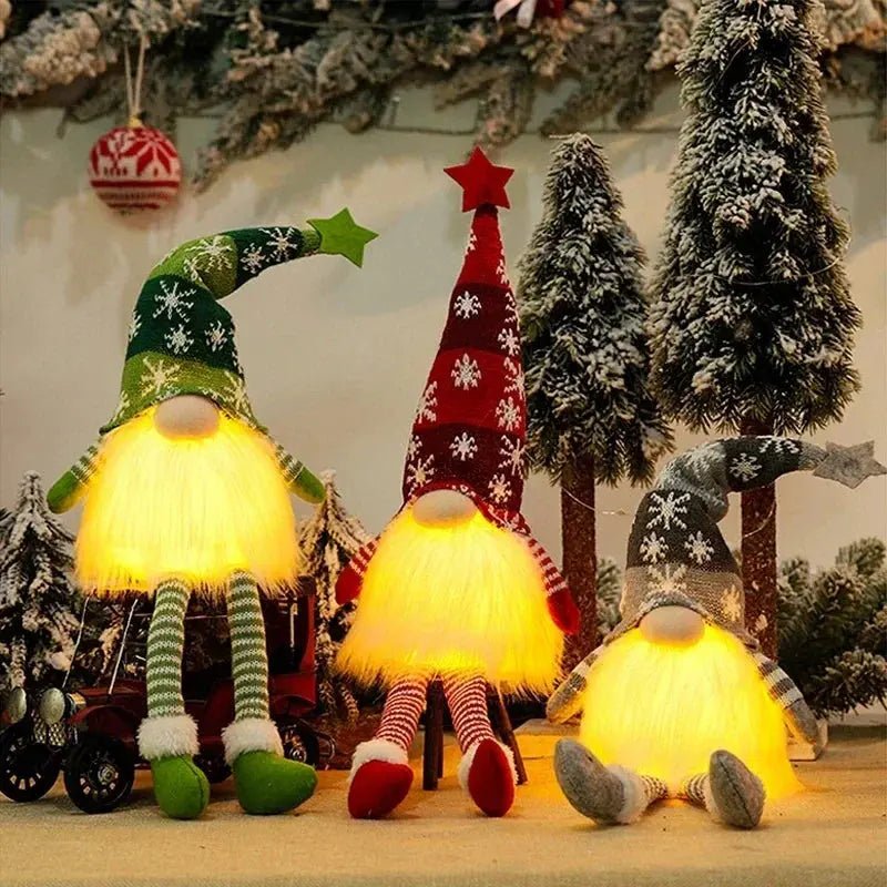 Christmas Gnome with LED Light - Plush Decoration 2026 - shop_name Christmas Gnome with LED Light - Plush Decoration 2026nordicgift