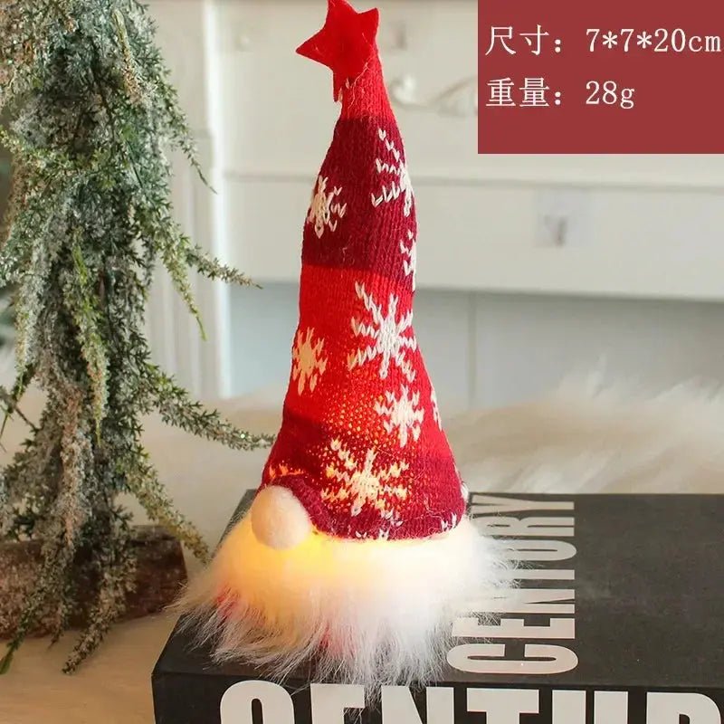 Christmas Gnome with LED Light - Plush Decoration 2026 - shop_name Christmas Gnome with LED Light - Plush Decoration 2026nordicgift