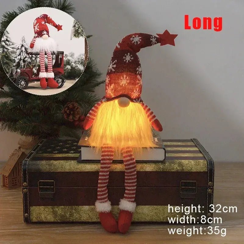 Christmas Gnome with LED Light - Plush Decoration 2026 - shop_name Christmas Gnome with LED Light - Plush Decoration 2026nordicgift