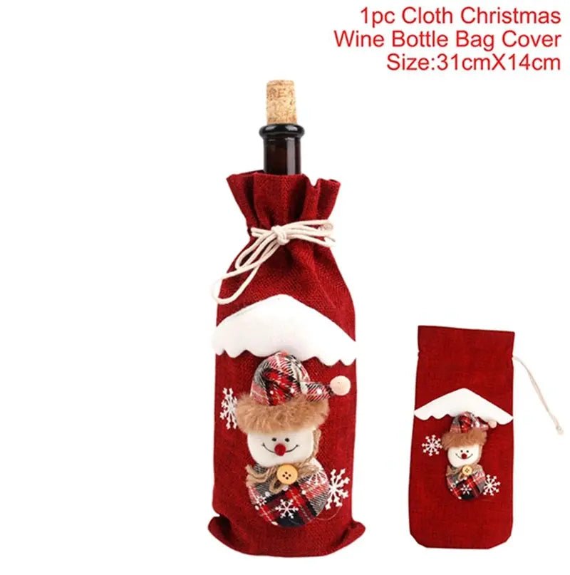 Christmas Wine Bottle Cover - Festive Table Decoration & Gift 2026 - shop_name Christmas Wine Bottle Cover - Festive Table Decoration & Gift 2026nordicgift