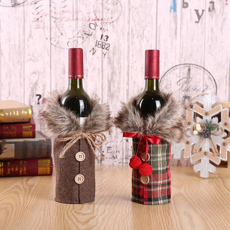 Christmas Wine Bottle Cover - Festive Table Decoration & Gift 2026 - shop_name Christmas Wine Bottle Cover - Festive Table Decoration & Gift 2026nordicgift