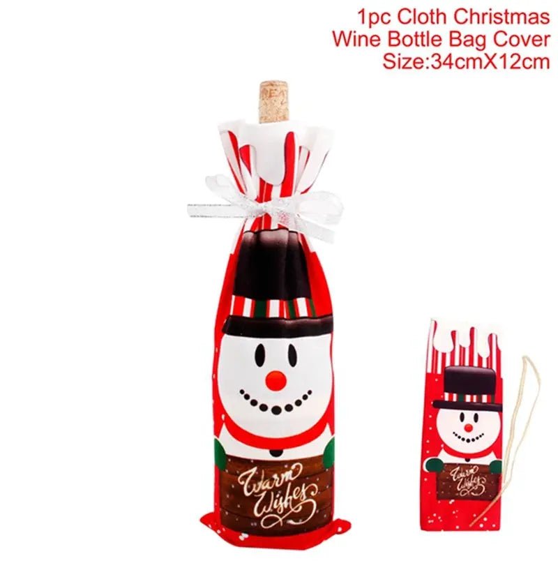 Christmas Wine Bottle Cover - Festive Table Decoration & Gift 2026 - shop_name Christmas Wine Bottle Cover - Festive Table Decoration & Gift 2026nordicgift