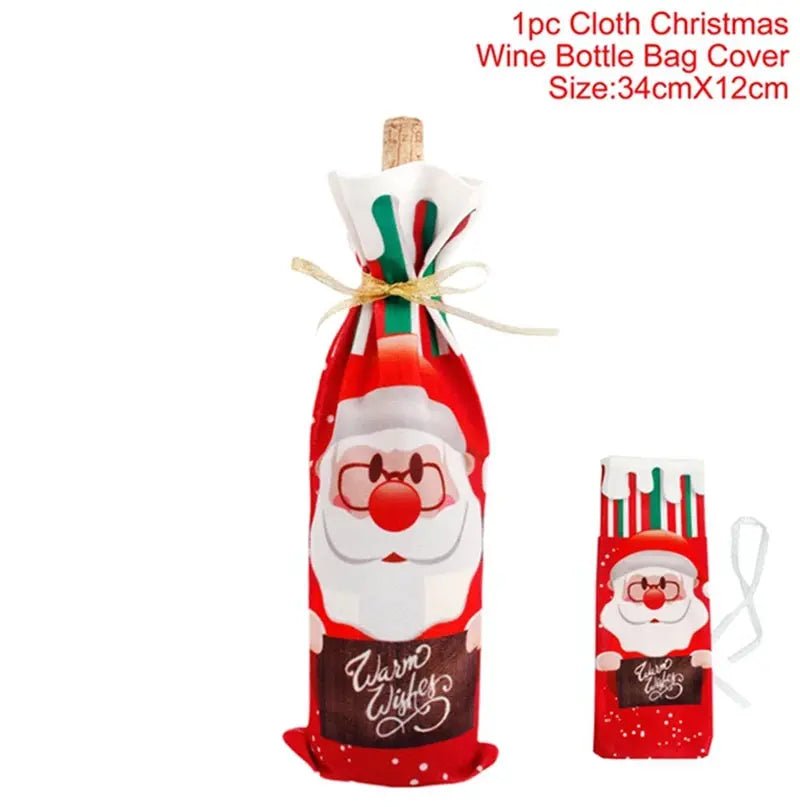 Christmas Wine Bottle Cover - Festive Table Decoration & Gift 2026 - shop_name Christmas Wine Bottle Cover - Festive Table Decoration & Gift 2026nordicgift