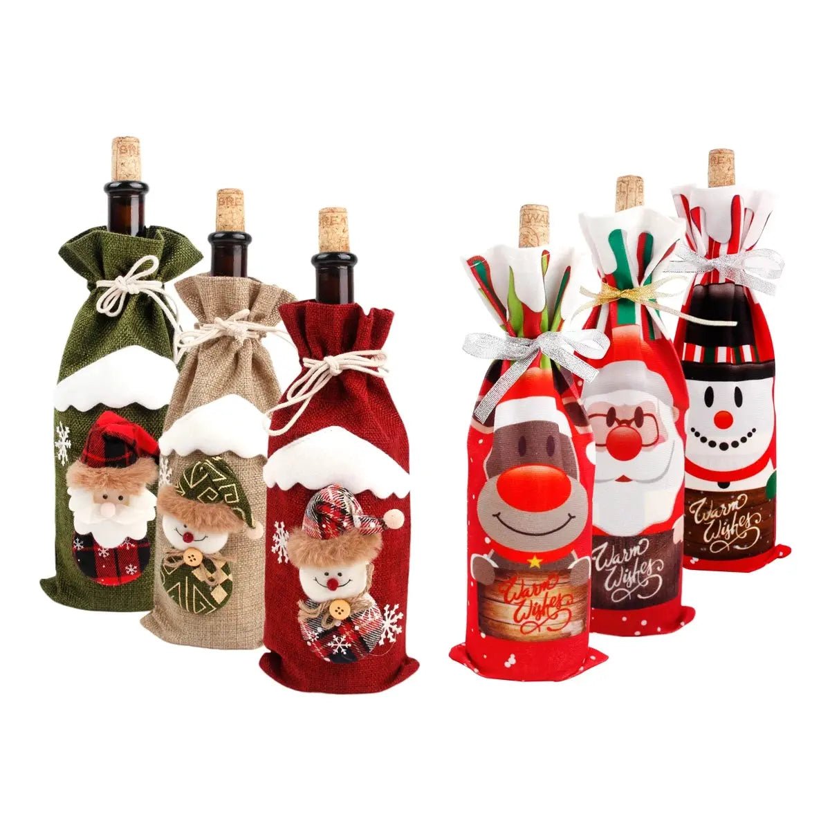 Christmas Wine Bottle Cover - Festive Table Decoration & Gift 2026 - shop_name Christmas Wine Bottle Cover - Festive Table Decoration & Gift 2026nordicgift