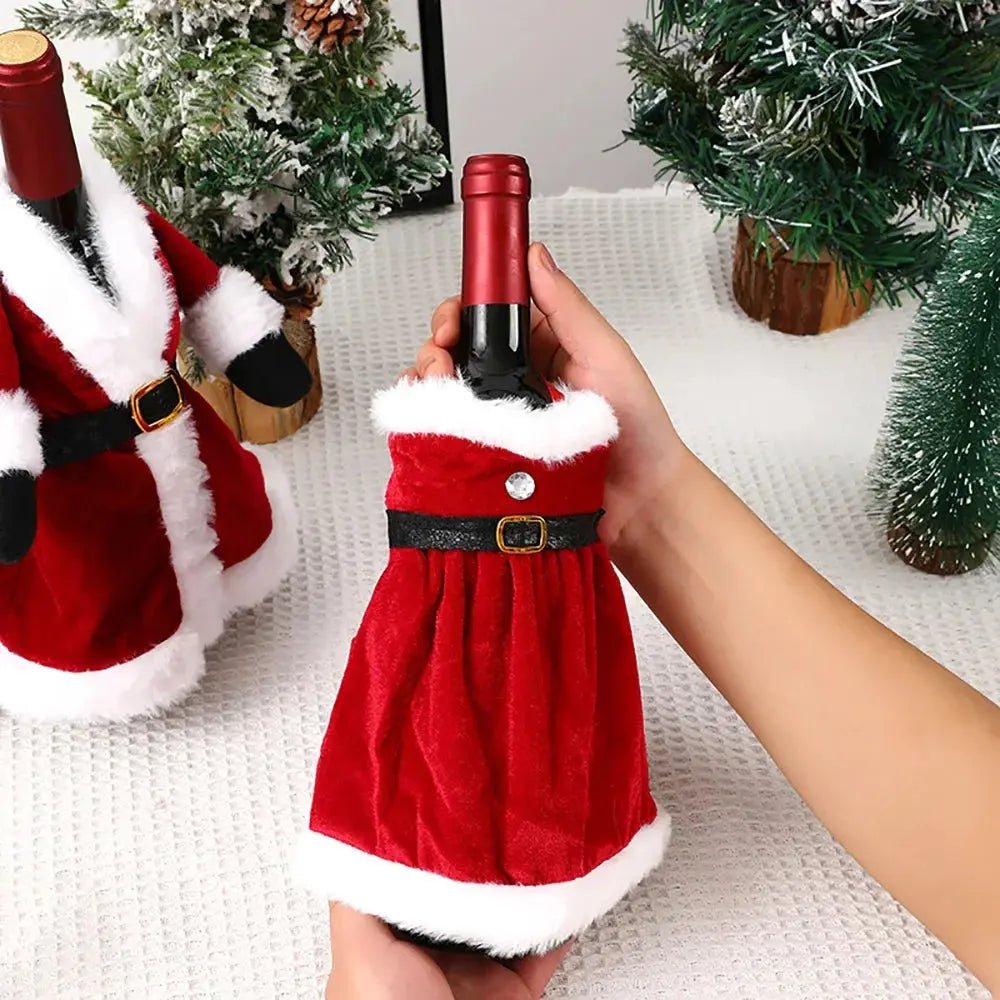 Christmas Wine Bottle Dress - Festive Table Decoration 2026 - shop_name Christmas Wine Bottle Dress - Festive Table Decoration 2026nordicgift