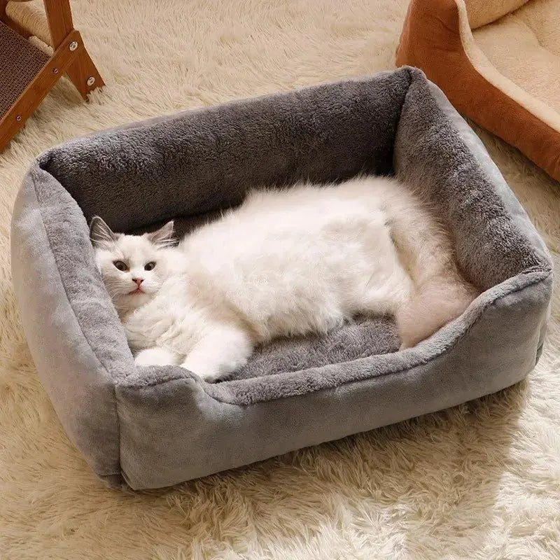 cozy cat bed Cat Basket Cushion - Comfortable Pet Bed Winter - shop_name cozy cat bed Cat Basket Cushion - Comfortable Pet Bed Winternordicgift
