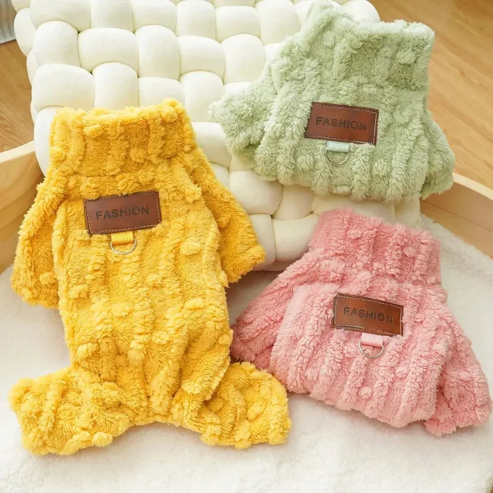 Cute Fleece Jumpsuit Dog Cat - Warm Pajamas Autumn Winter - shop_name Cute Fleece Jumpsuit Dog Cat - Warm Pajamas Autumn Winternordicgift